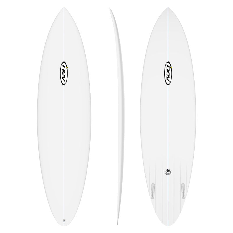 サーフィン　サーフボード　nev Neva Neva | Mid-Length Surfboard, Rounded Pin Tail, Twin Fin – Nev