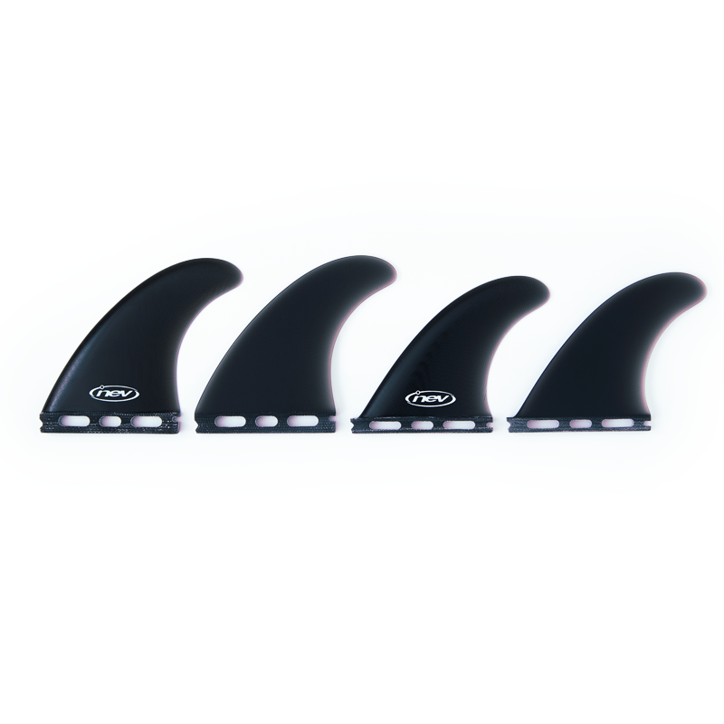 5 FIN SET - SMOKEY BLACK