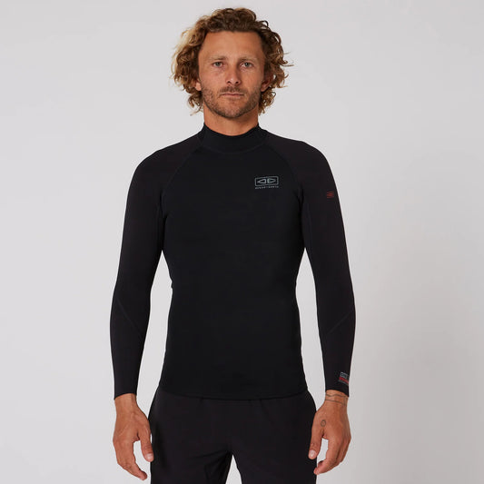 DOUBLE BLACK LONG SLEEVE VEST - 1.5MM