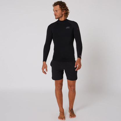 DOUBLE BLACK LONG SLEEVE VEST - 1.5MM