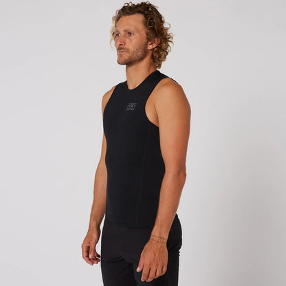 DOUBLE BLACK SLEEVELESS VEST - 1.5MM