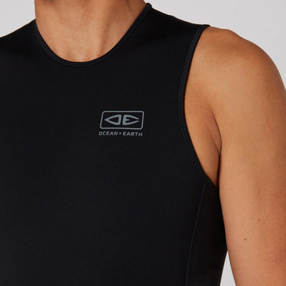 DOUBLE BLACK SLEEVELESS VEST - 1.5MM