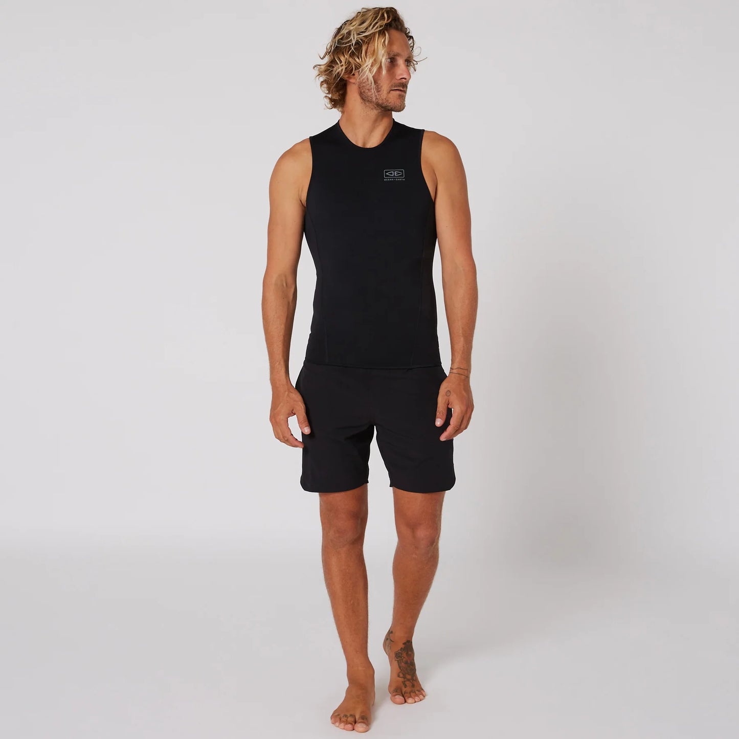 DOUBLE BLACK SLEEVELESS VEST - 1.5MM