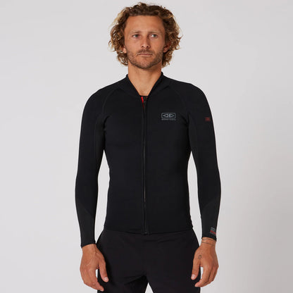 DOUBLE BLACK LONG SLEEVE ZIP PADDLE VEST - 1.5MM