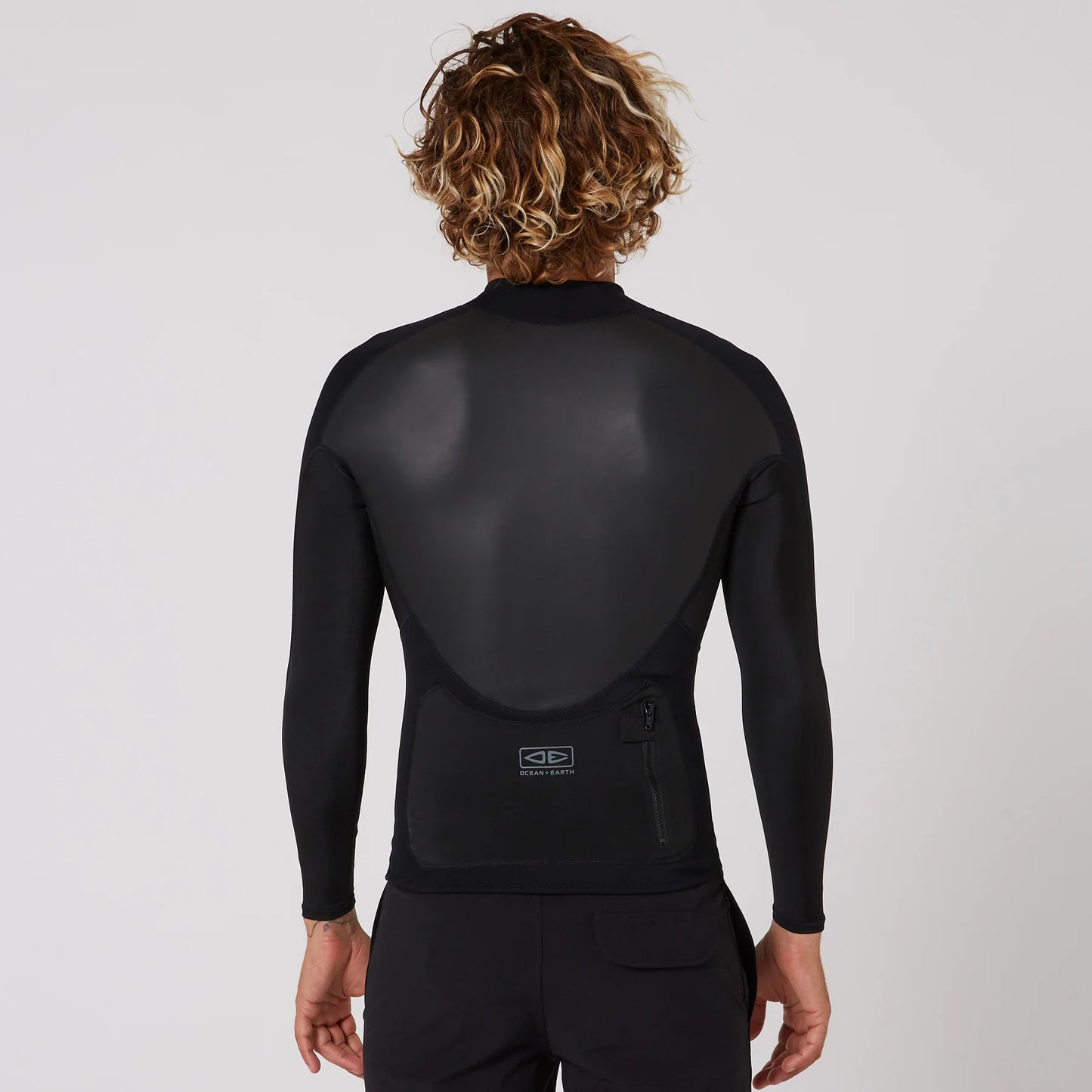 DOUBLE BLACK LONG SLEEVE ZIP PADDLE VEST - 1.5MM