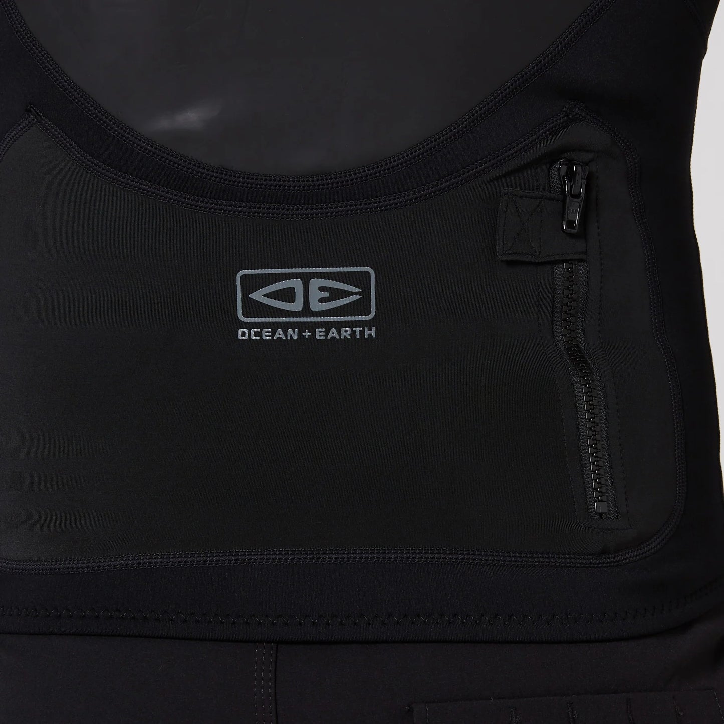 DOUBLE BLACK LONG SLEEVE ZIP PADDLE VEST - 1.5MM
